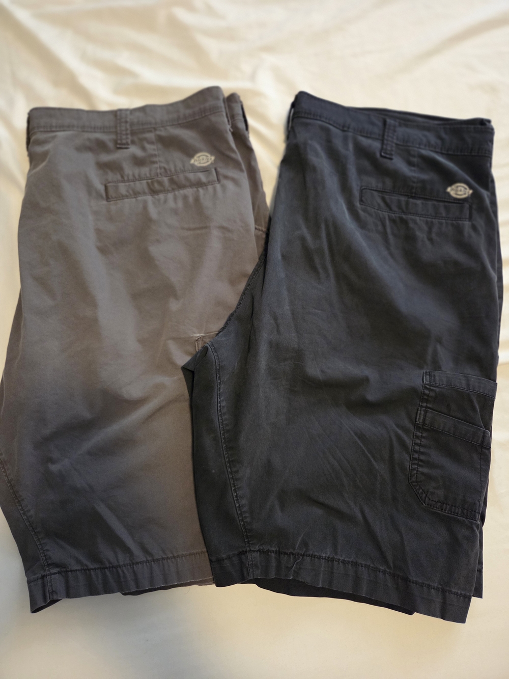 Lot Of 2 Dickies Men’s Cargo Shorts in Black and Gray Temp Cool
